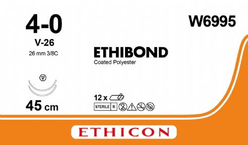 ETHIBOND EXCEL® Polyester Suture<br/>Size: ETHIBOND<br/>Colour: 4-0<br/>Style: non cutting