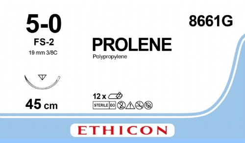 PROLENE Polypropylene Suture<br/>Size: PROLENE<br/>Colour: 5-0<br/>Style: cutting