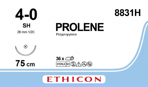 PROLENE Polypropylene Suture<br/>Size: PROLENE<br/>Colour: 4-0<br/>Style: non cutting