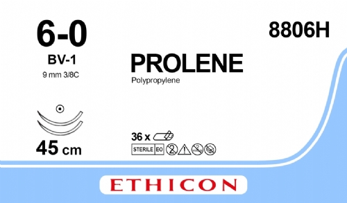 PROLENE Polypropylene Suture<br/>Size: PROLENE<br/>Colour: 6-0<br/>Style: non cutting