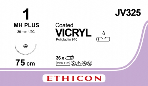 Ethicon VICRYL 75cm MH Suture - JV325