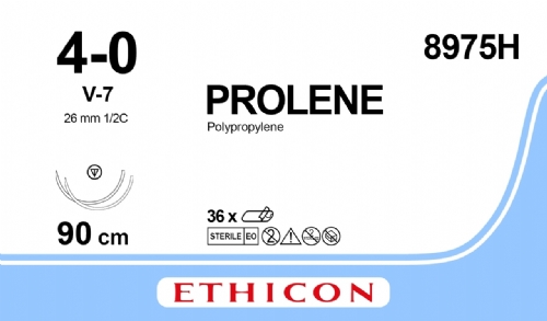 PROLENE Polypropylene Suture<br/>Size: PROLENE<br/>Colour: 4-0<br/>Style: non cutting