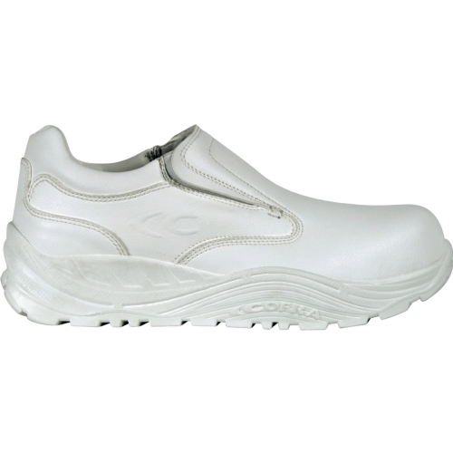Hata S3 C1 SRC White Slip-On Safety Shoe with Steel Toe Cap