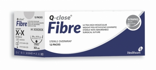 Q-close Fibre Non-Absorbable UHMWPE Orthopaedic Fixation Tape – 1.5 mm – 100 cm – White – Non-Needled (Box of 12)