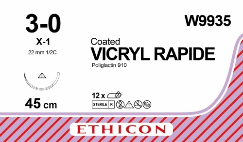 Ethicon VICRYL RAPIDE 45cm FOR Suture - W9935