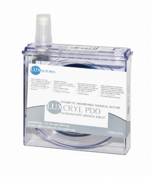 LuxSutures LUXCRYL PDO Absorbable Veterinary Surgical Suture – USP 3/4 – 50 cm – Violet – Polydioxanone Monofilament (1 pc)
