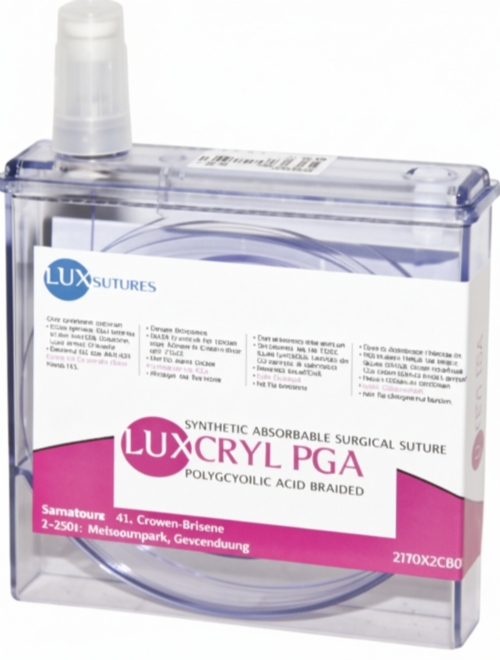 LuxSutures LUXCRYL 910 Absorbable Veterinary Surgical Suture – USP 3/0 – Violet – Polyglactin 910 Braided (1 pc)
