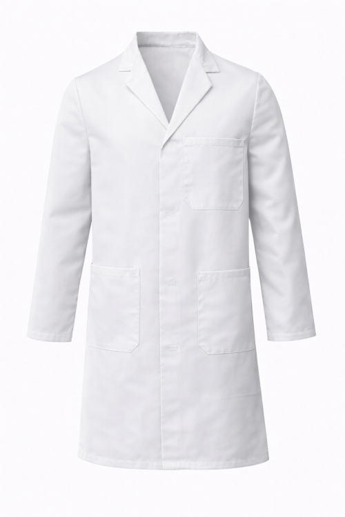 Lab Coat - Button Fastening - 100% Cotton